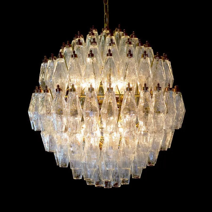 Murano Chandelier – 140 glasses – Transparent