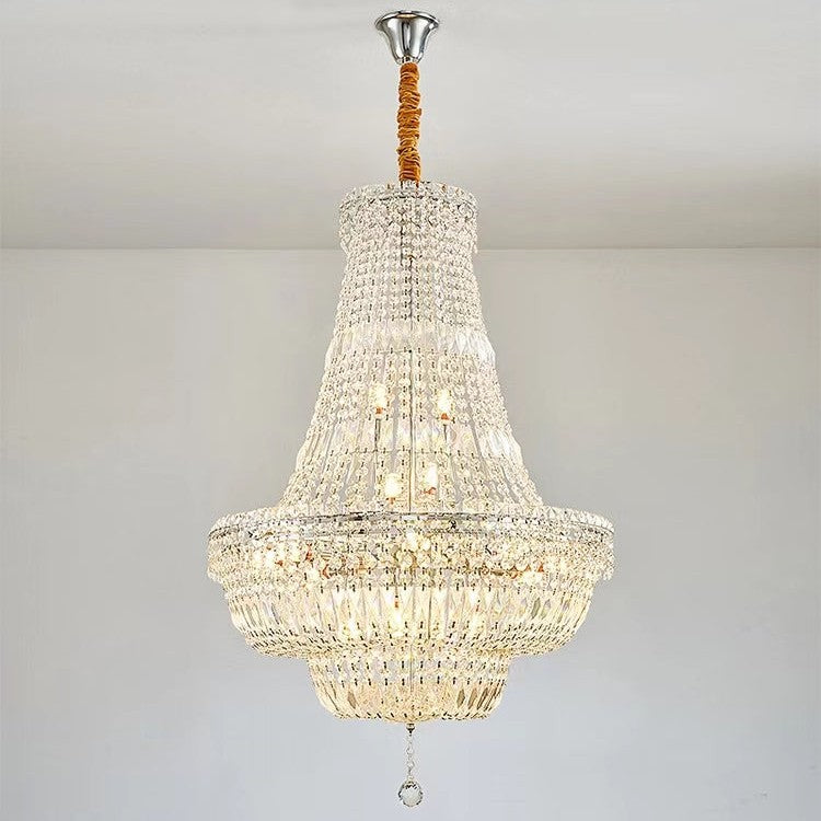 Extra Large Multi-layer Modern Light Luxury Crystal Chandelier for Living / Dining Room / Villa