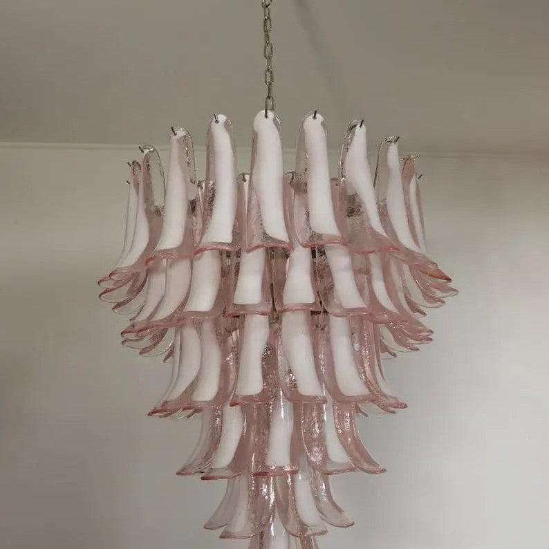 Murano Chandelier – 75 petals – Pink