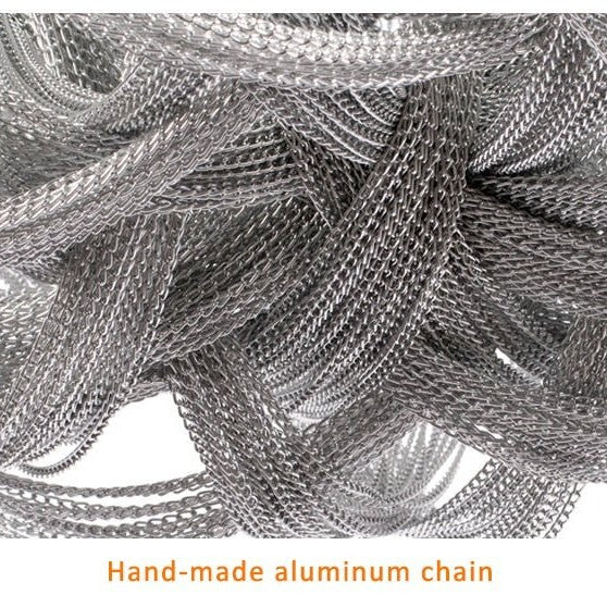 Cascade Silver Chain Chandelier Creative Round Design Loft Chandelier