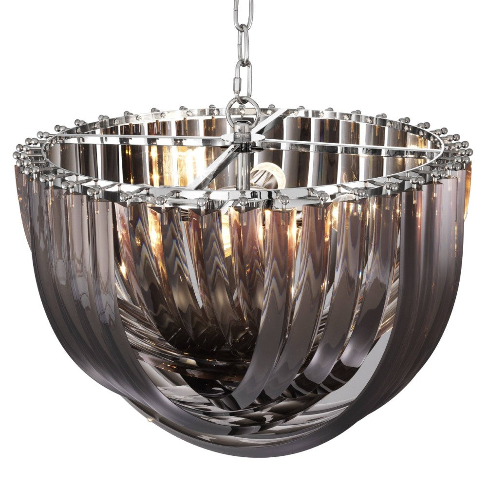 Frostina Lucite Loop Chandelier