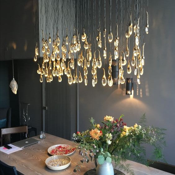 Modern Creative Seed Crystal Chandelier for Dining Room