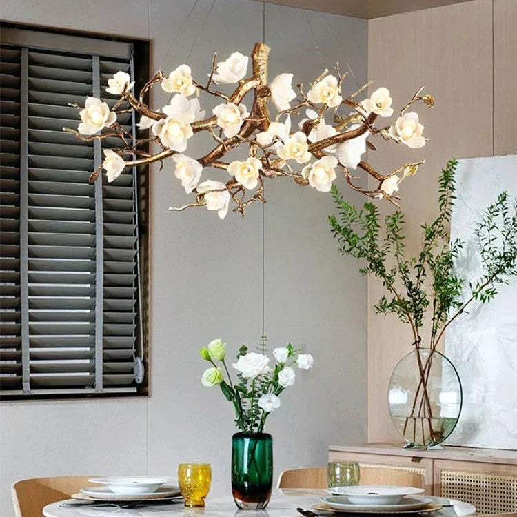 Zendas Branch Crystal Flower Chandelier