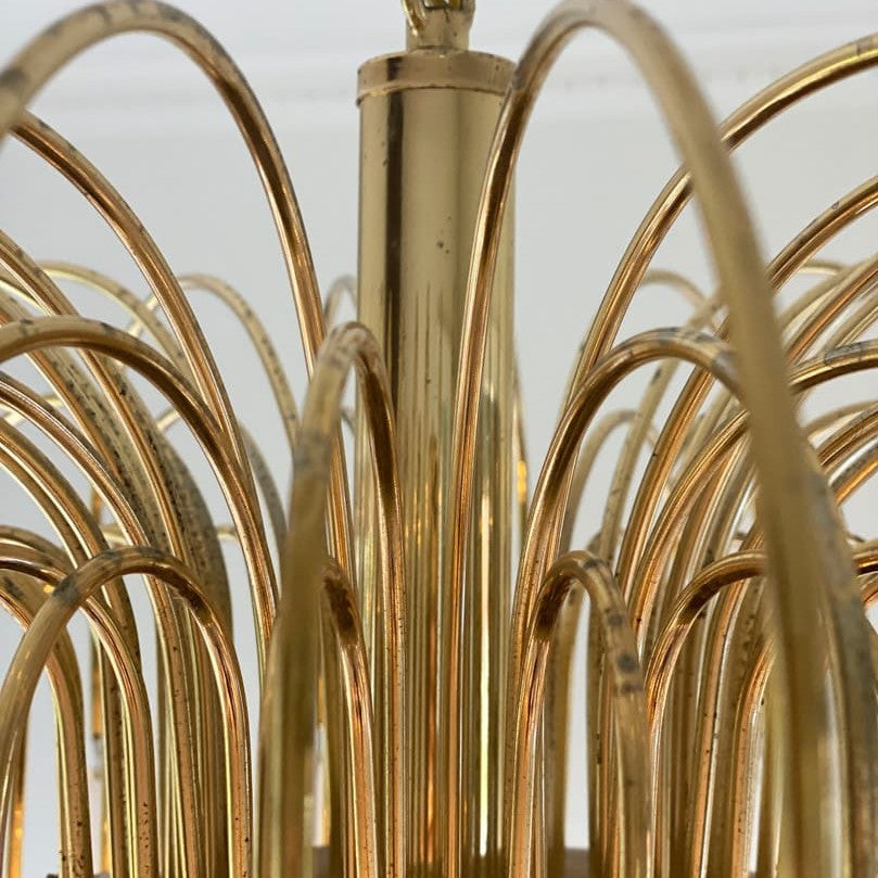Vintage – Murano Teardrops Chandelier – 70s – Pink prisms