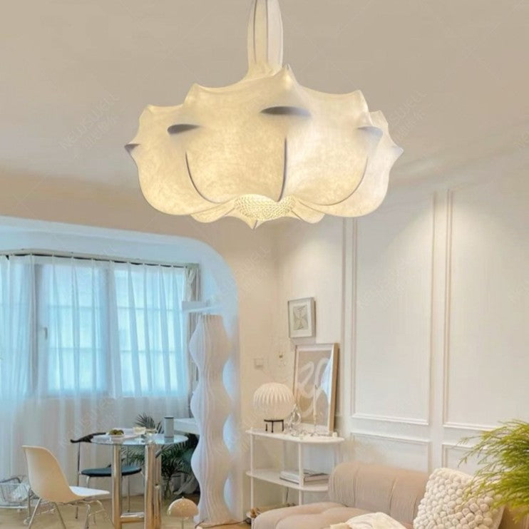 Alien Cloud - French Cream Silk Pendant Chandelier