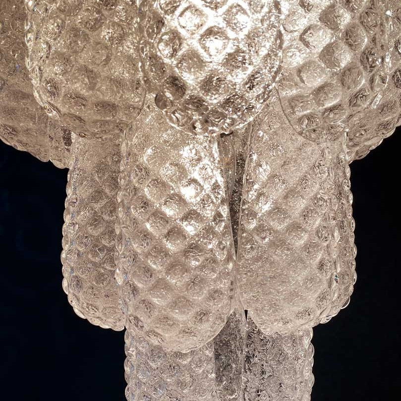 Murano Chandelier – Drop – 85 glasses – Transparent