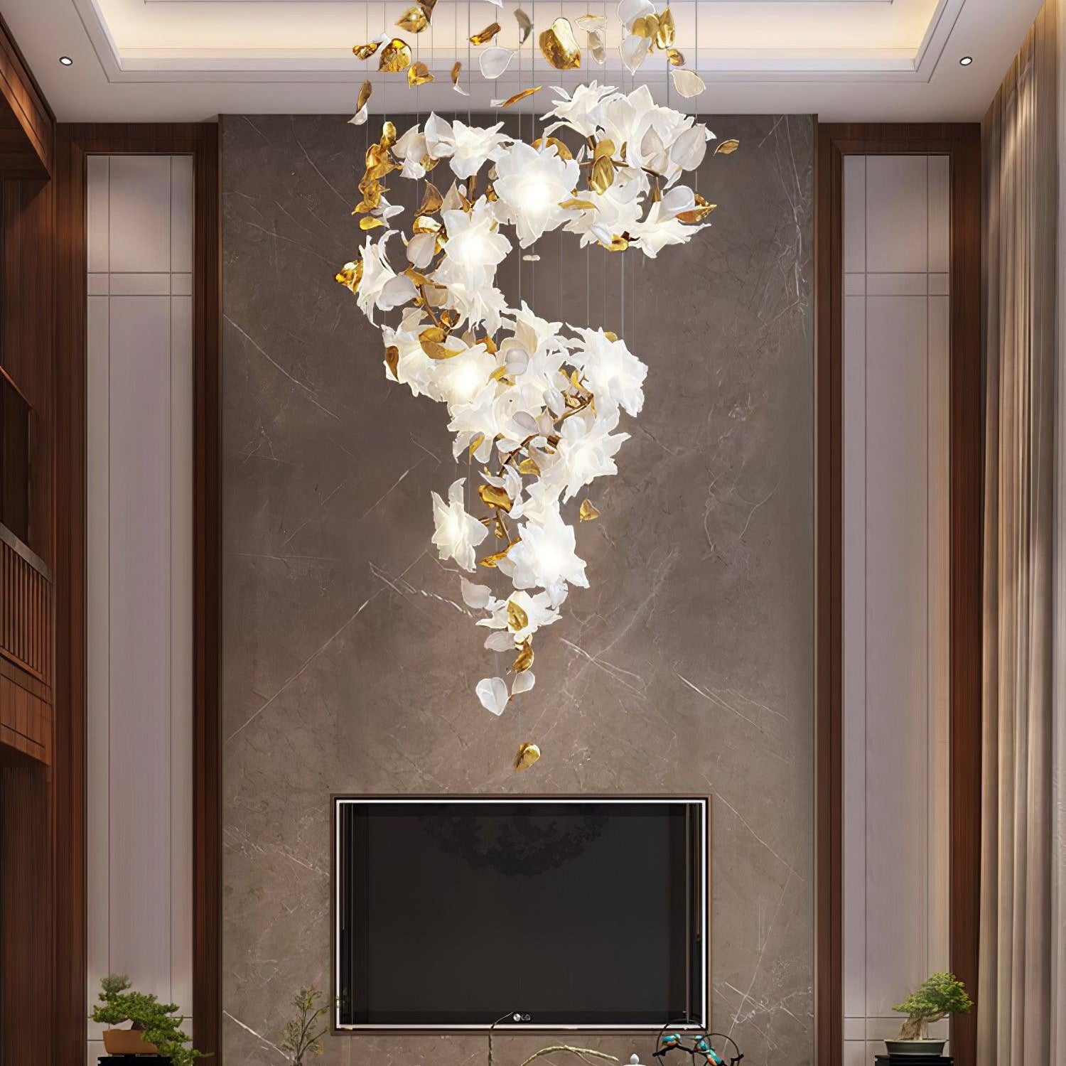 Flying Flowers Fluttering Chandelier