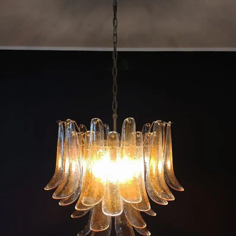 Murano Chandelier – 36 petals – Amber