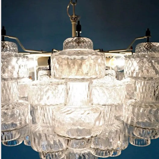 Murano Chandelier – 37 glasses- Transparent