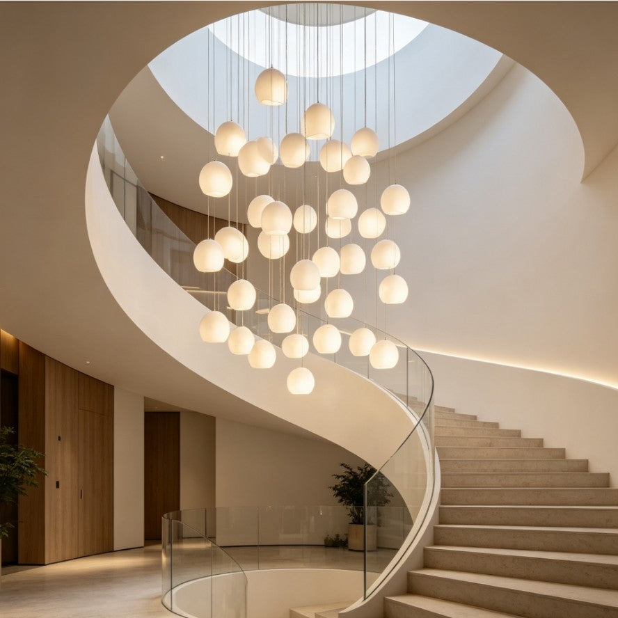 Maeva Round Chandelier 3/7/15/36 Light