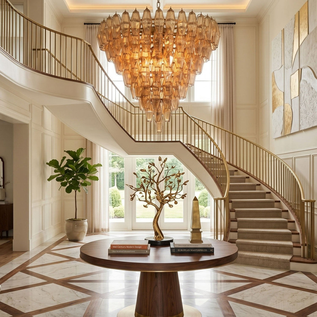 Asti Glass Chandelier
