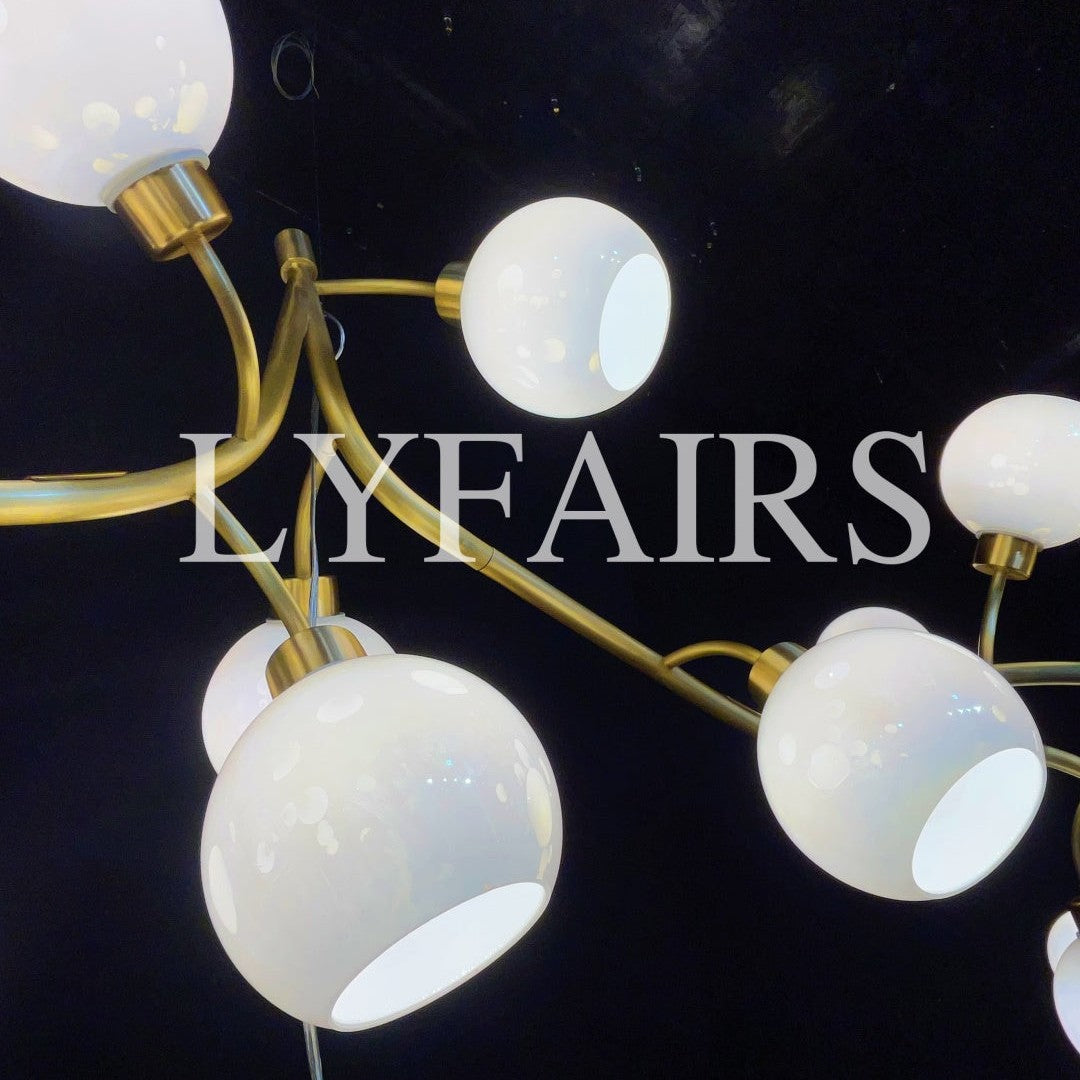 Modern Hand-blown Glass Globes Branch Chandelier for Living/Dining Room/Kitchen Island