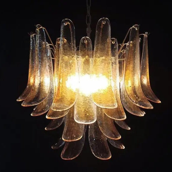 Murano Chandelier – 36 petals – Amber