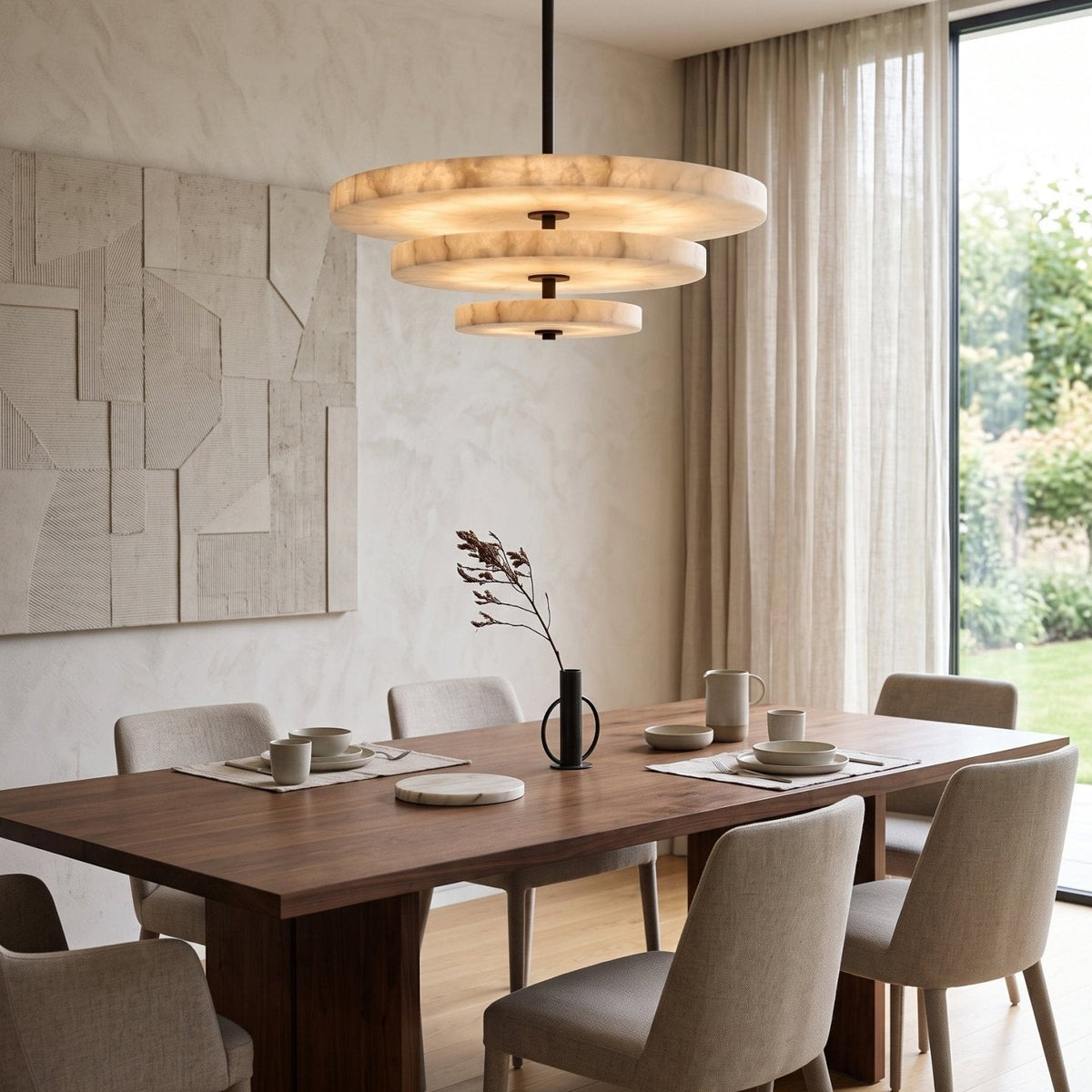 Ice Queen Alabaster Chandelier