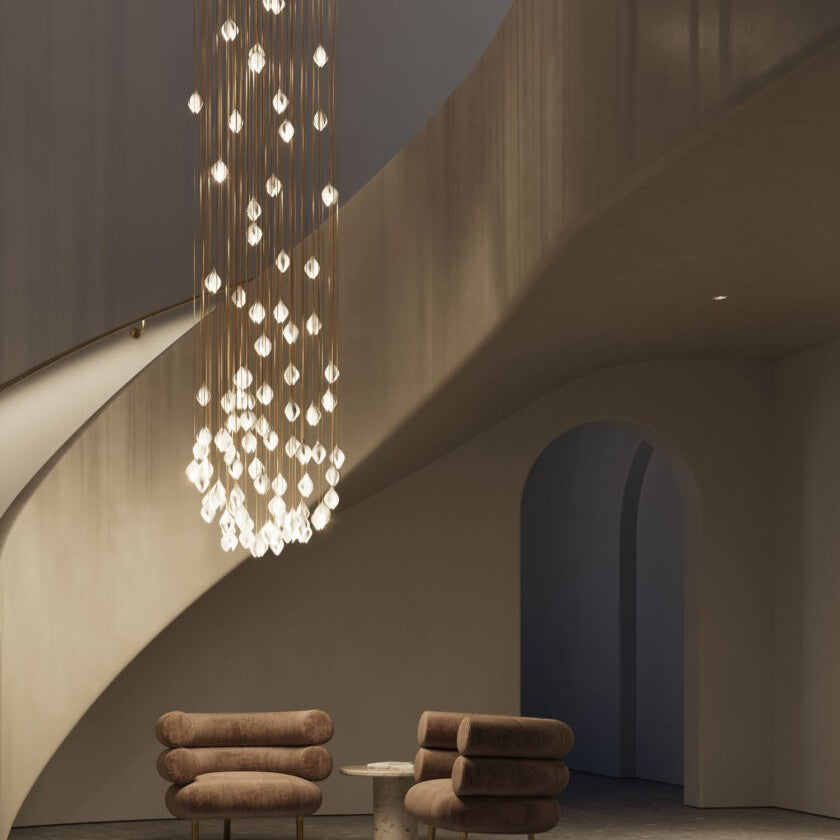 JC Magnolia Blossom Ceramic Pendant Chandelier