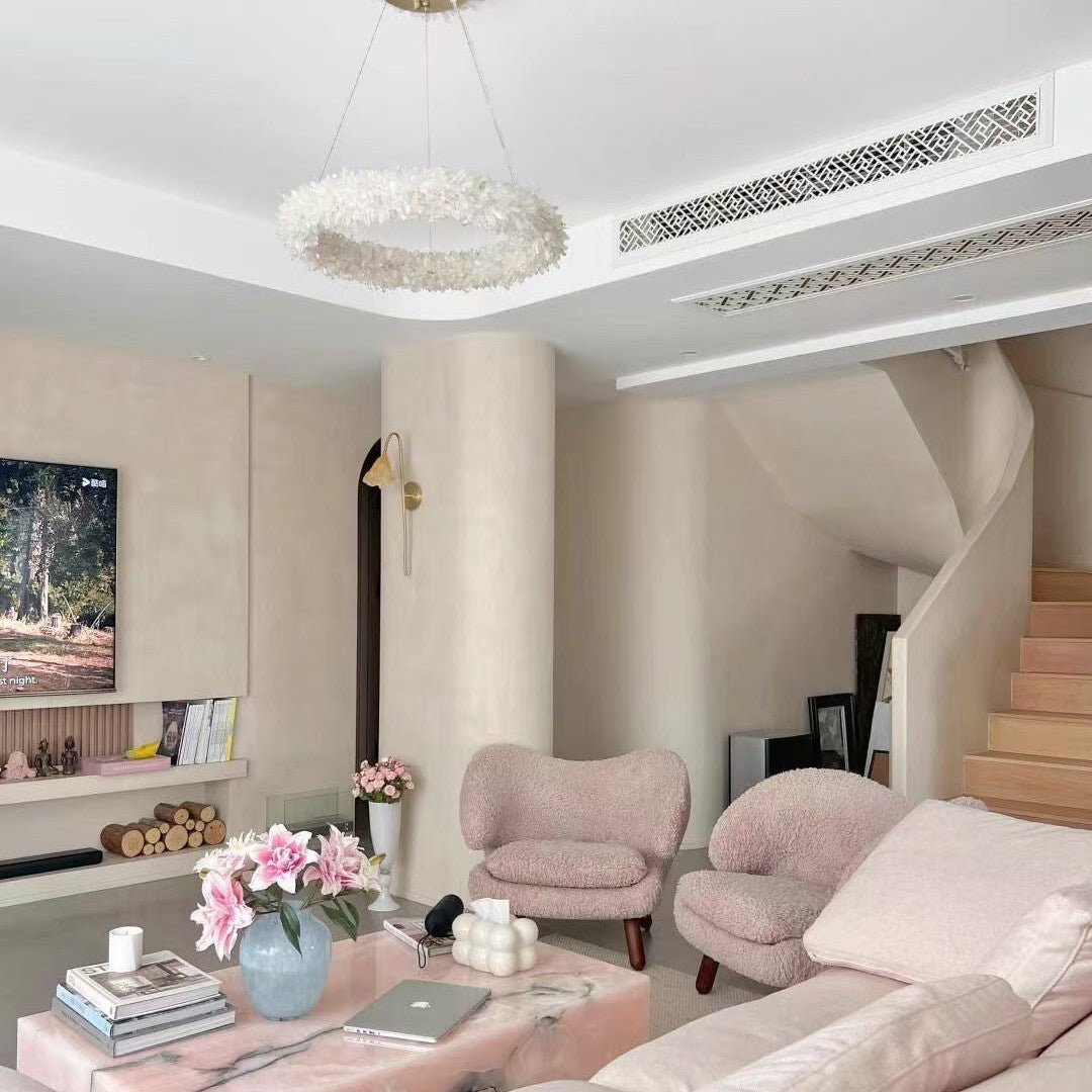 Modern Round/Oval/Linear/Square Natural Crystal Chandelier