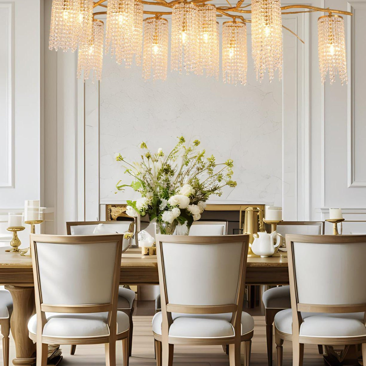 Modern Art Glass Crystal Chandelier
