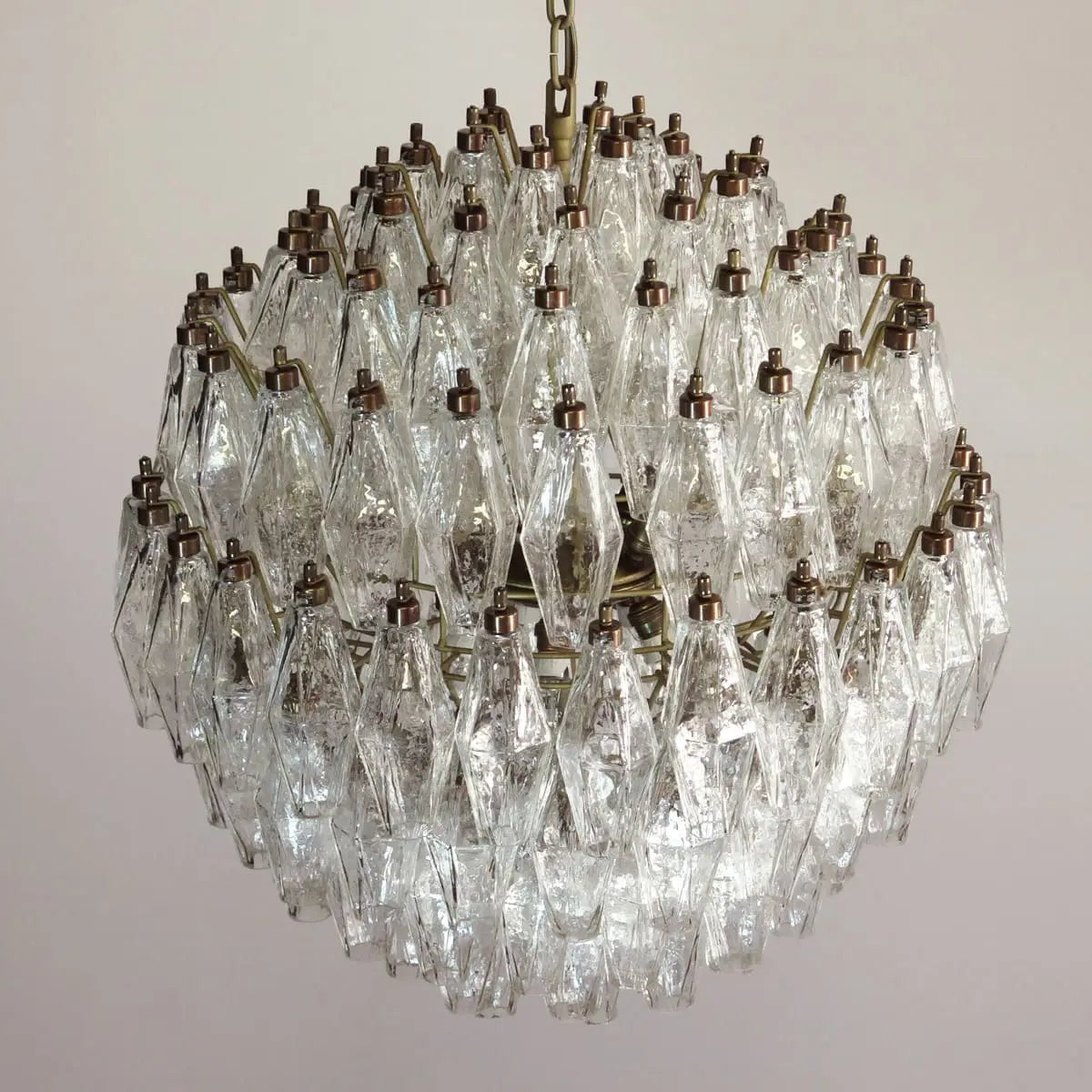 Murano Chandelier – 140 glasses – Transparent