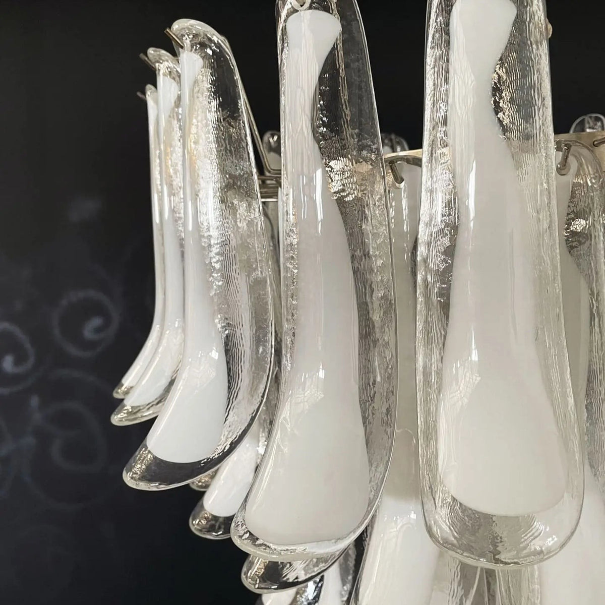 Murano Chandelier – 75 petals – Transparent