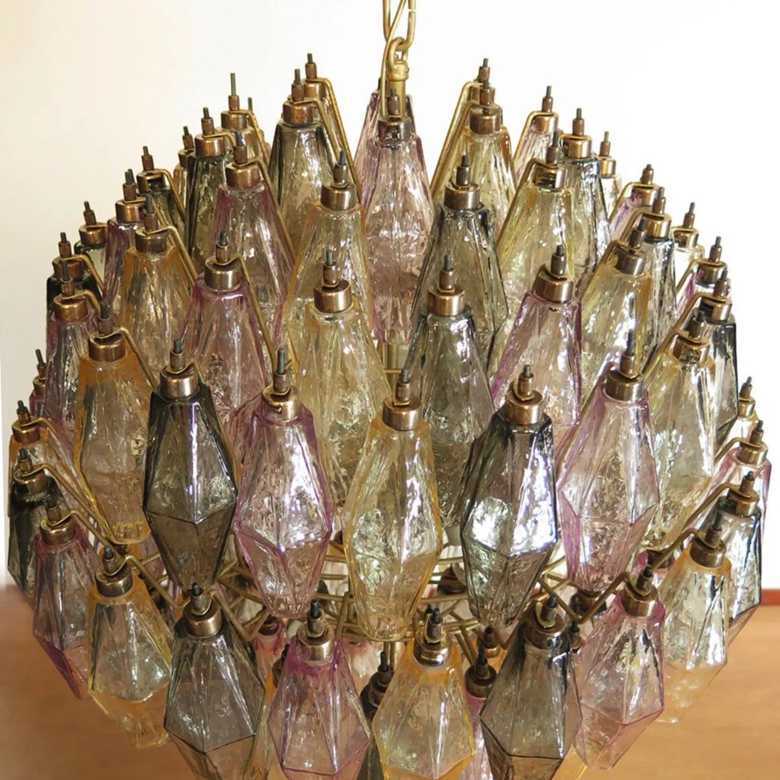 Murano Chandelier – Poliedri – 140 glass – Multi