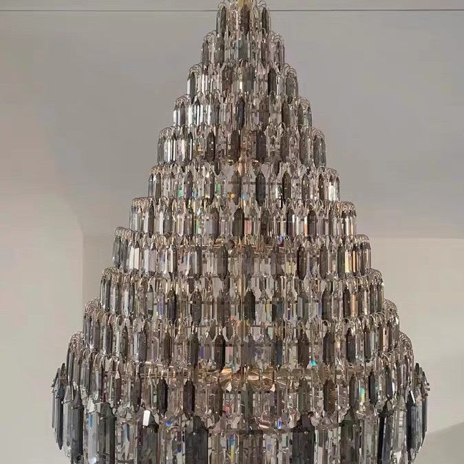 Staircase/Foyer Chandelier With High Clarity Crystals Luxury Ceiling Light
