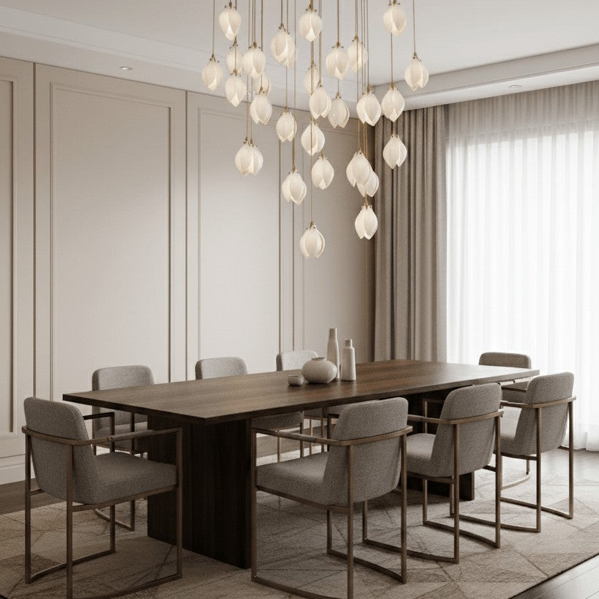 Galaxy Celeste Flora Crystal Spiral Chandelier
