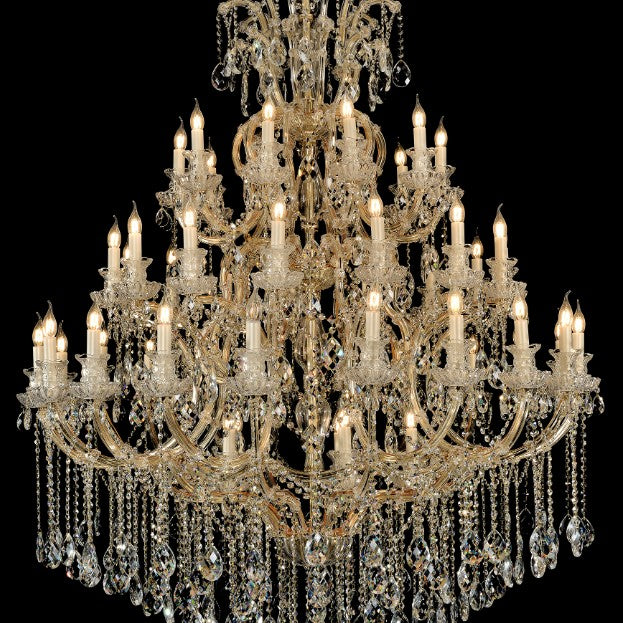 Extra Large Multi-tiered Candle Light Crystal Chandelier for Hotel/Restaurant