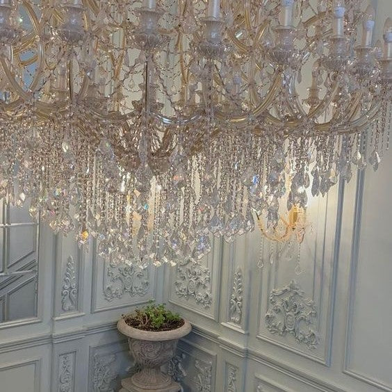 Extra Large Multi-tiered Candle Light Crystal Chandelier for Hotel/Restaurant