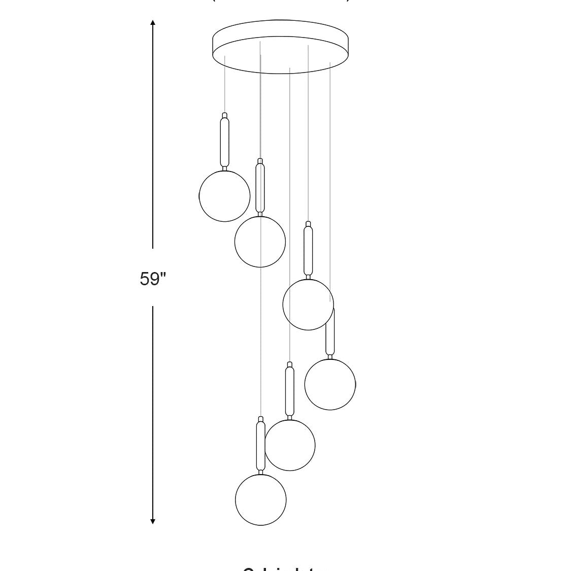 Extra Large Nordic Minimalist Long Pendant Light for Spiral Staircase/High-ceiling Room