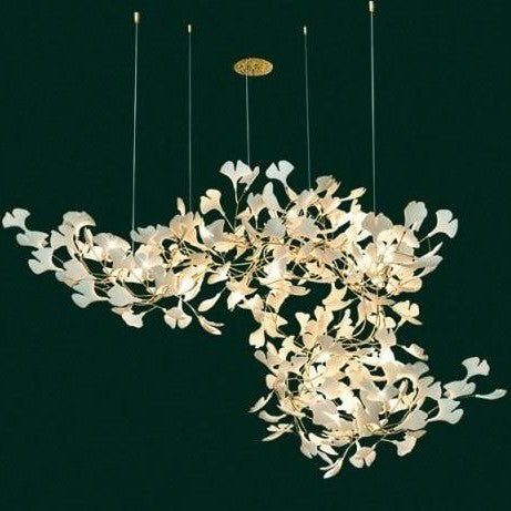 Fleur-de-lis Ceramic Branch Chandelier