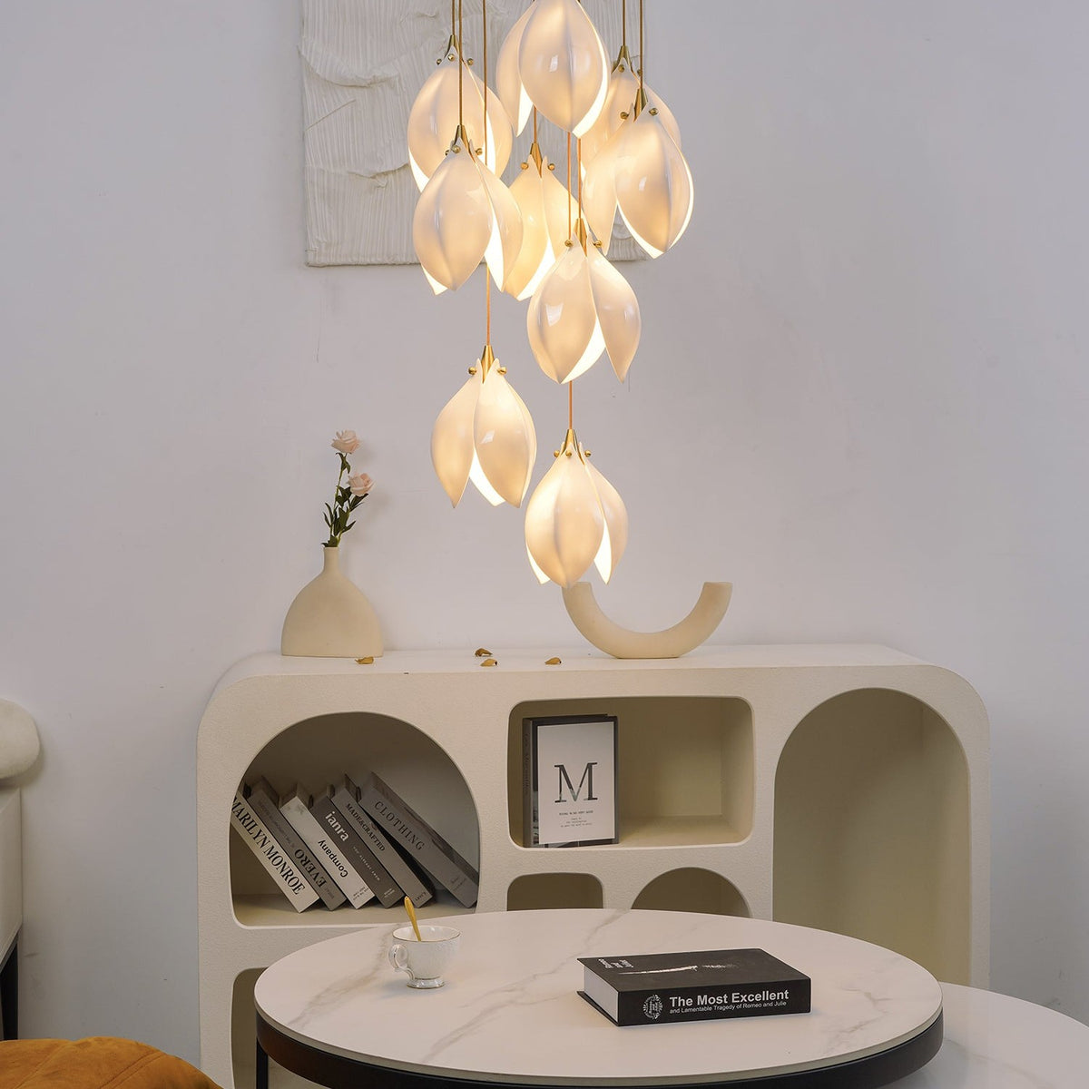 Galaxy Celeste Flora Crystal Spiral Chandelier