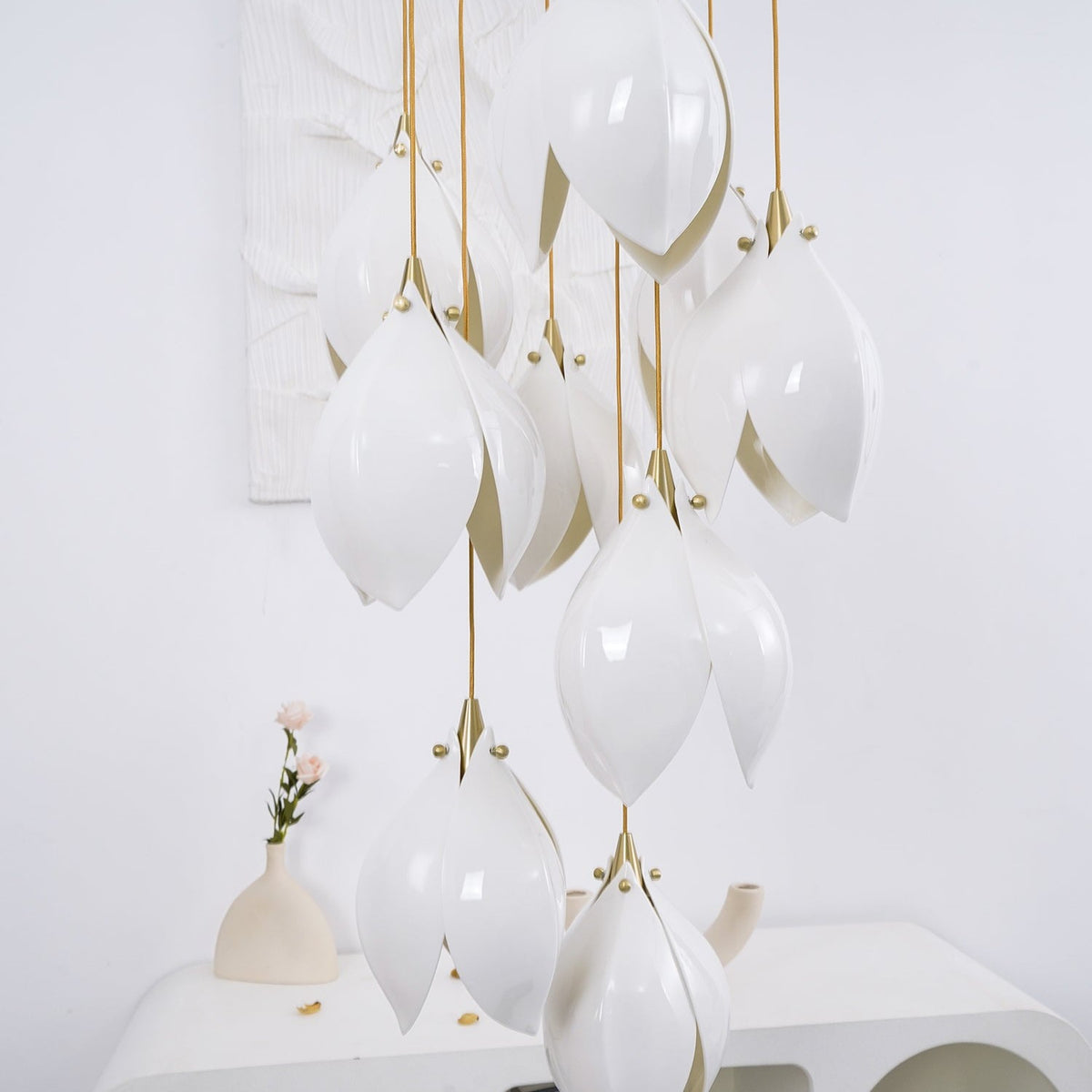 Galaxy Celeste Flora Crystal Spiral Chandelier