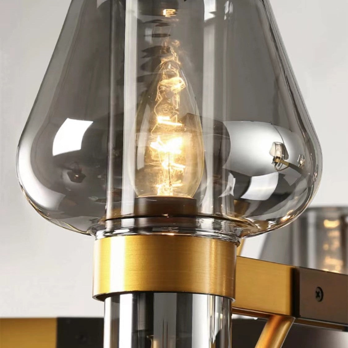 Post-modern Light Luxury Full Brass Chandelier for Living Room/Bedroom