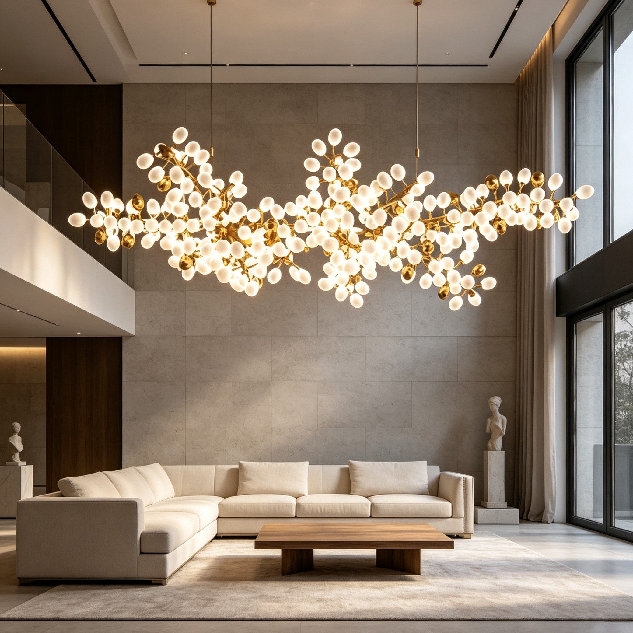 Pretty Grape Linear Chandelier
