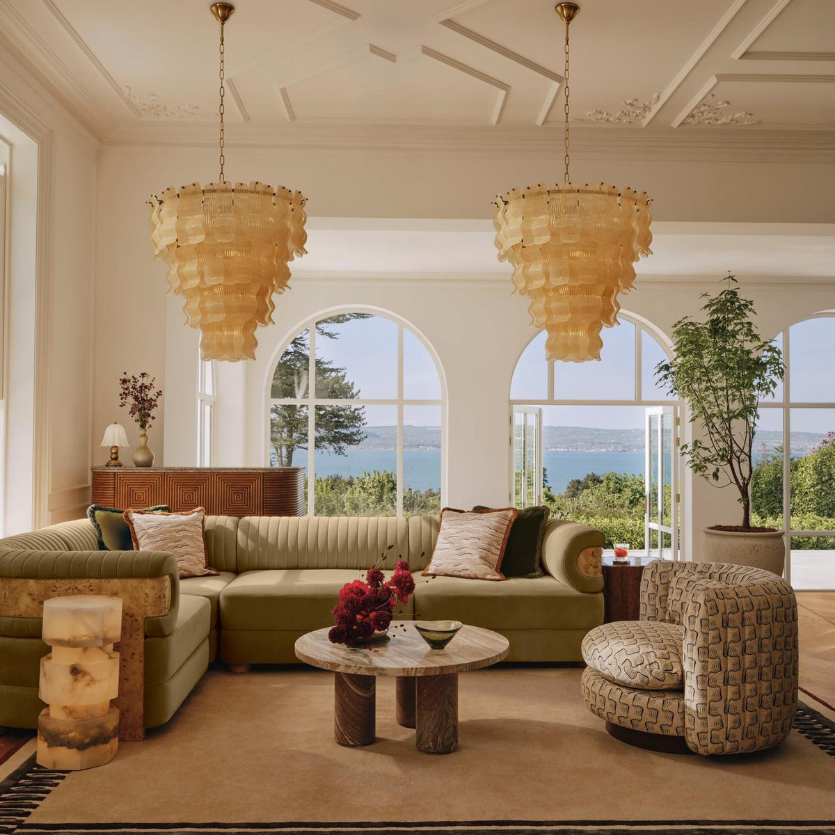 Pollensa Glass Chandelier