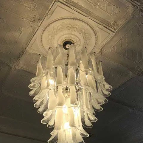 Murano Chandelier – 75 petals – Transparent