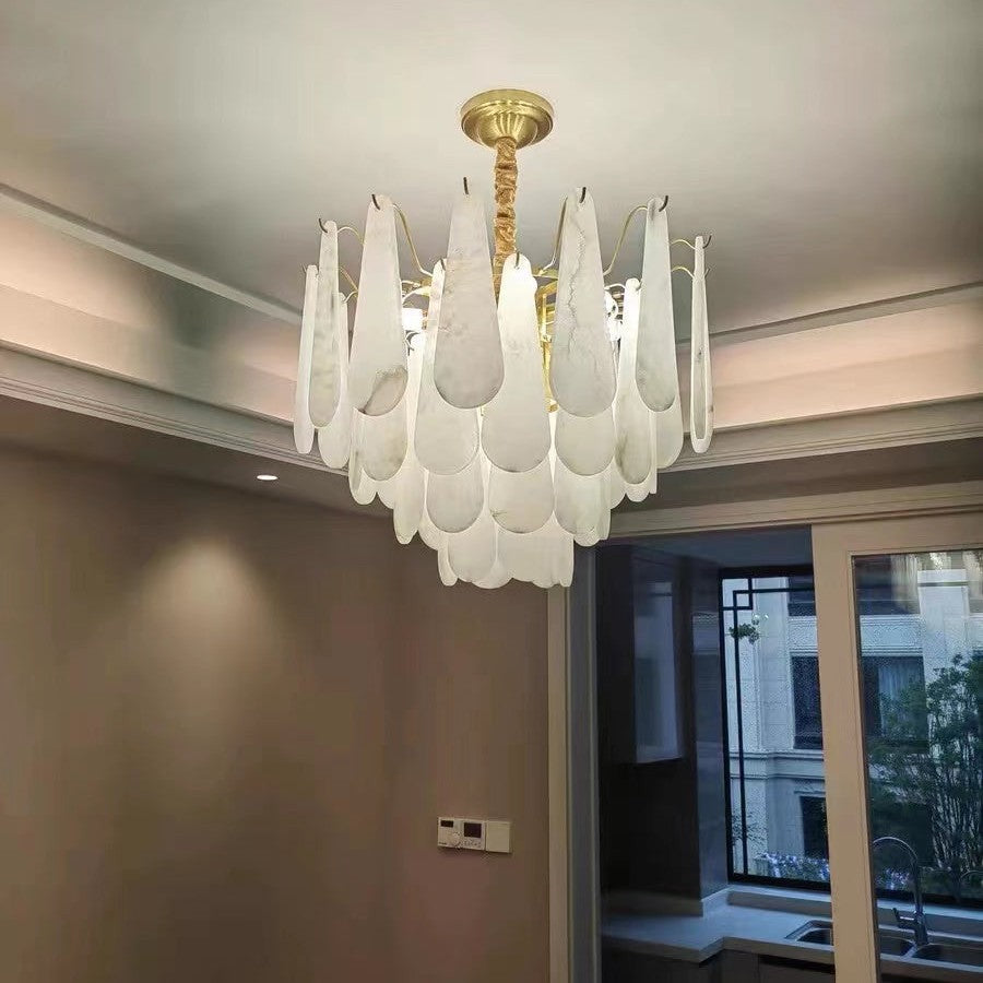 Culoud Alabaster Foyer Chandelier Lighting