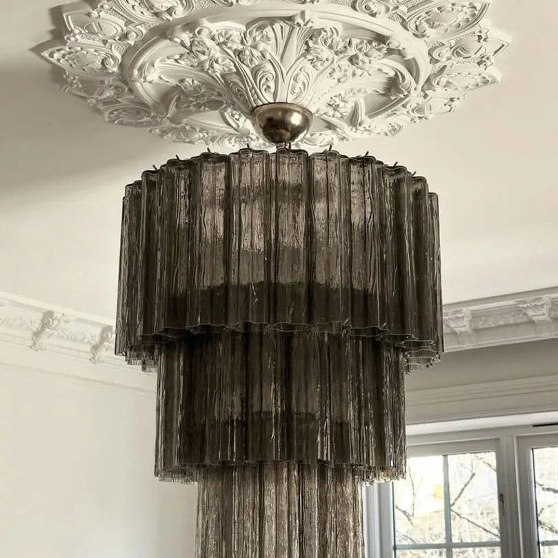 Murano Chandelier – 52 tubes – Smoked