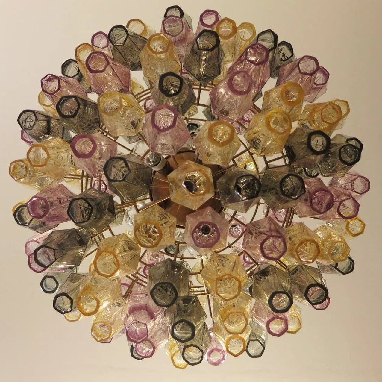 Murano Chandelier – Poliedri – 140 glass – Multi