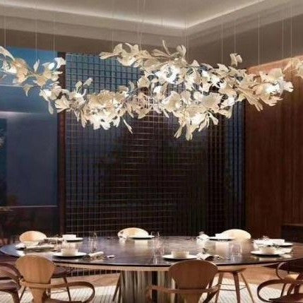 Fleur-de-lis Ceramic Branch Chandelier