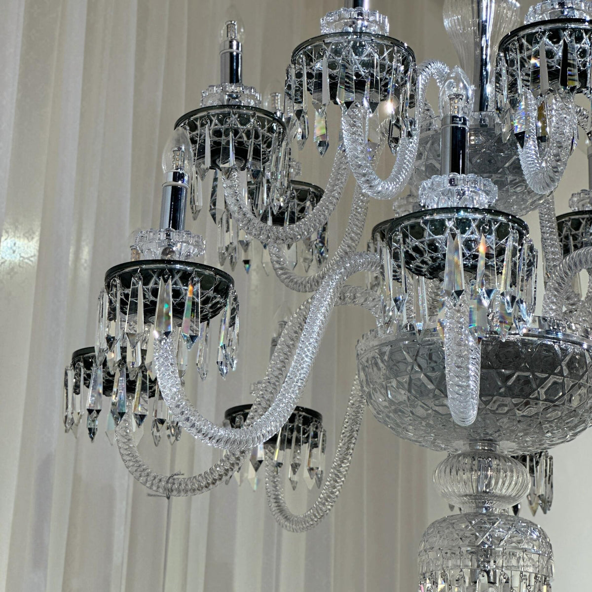 Elegant Crystal Chandelier in Italian Style for Bedroom and Living Room