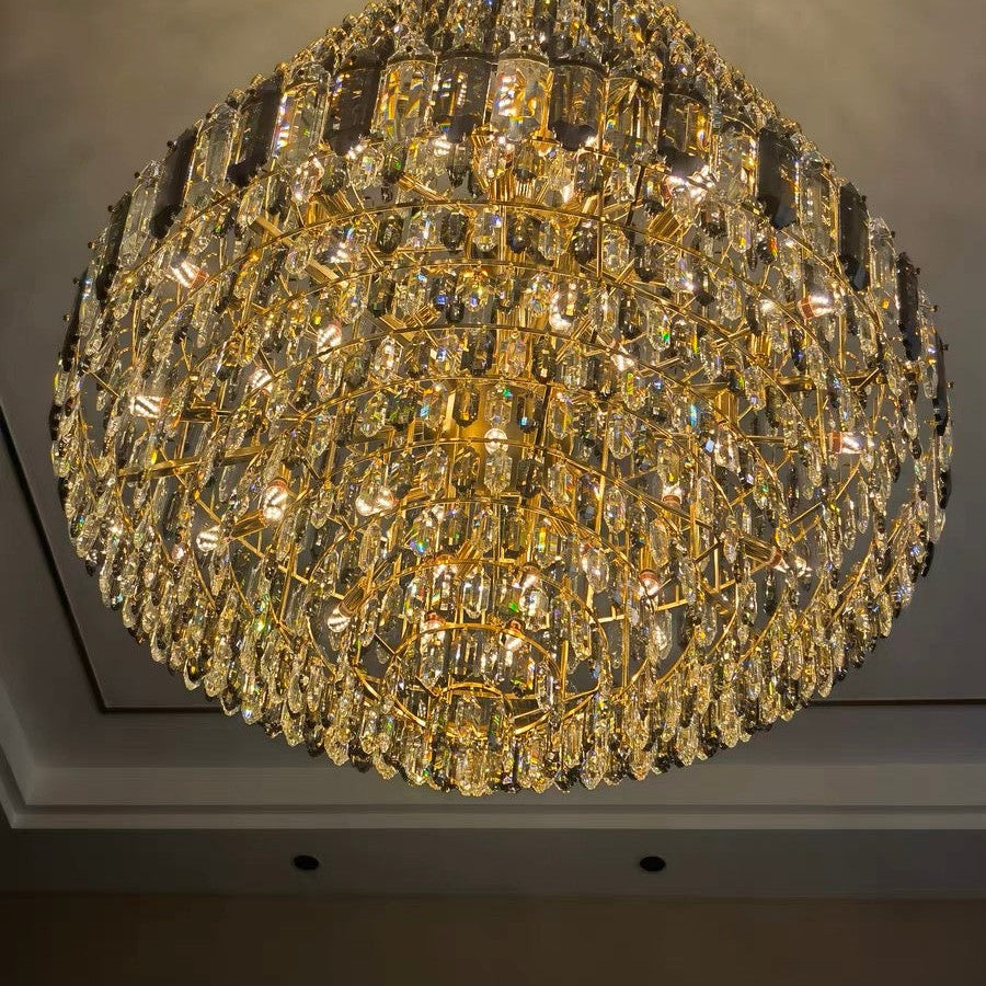 Staircase/Foyer Chandelier With High Clarity Crystals Luxury Ceiling Light