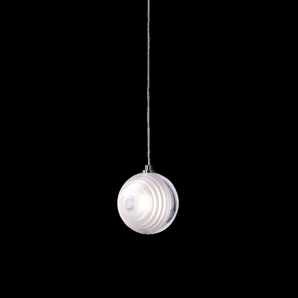 Cosmic Sphere Cascade Glass Chandelier