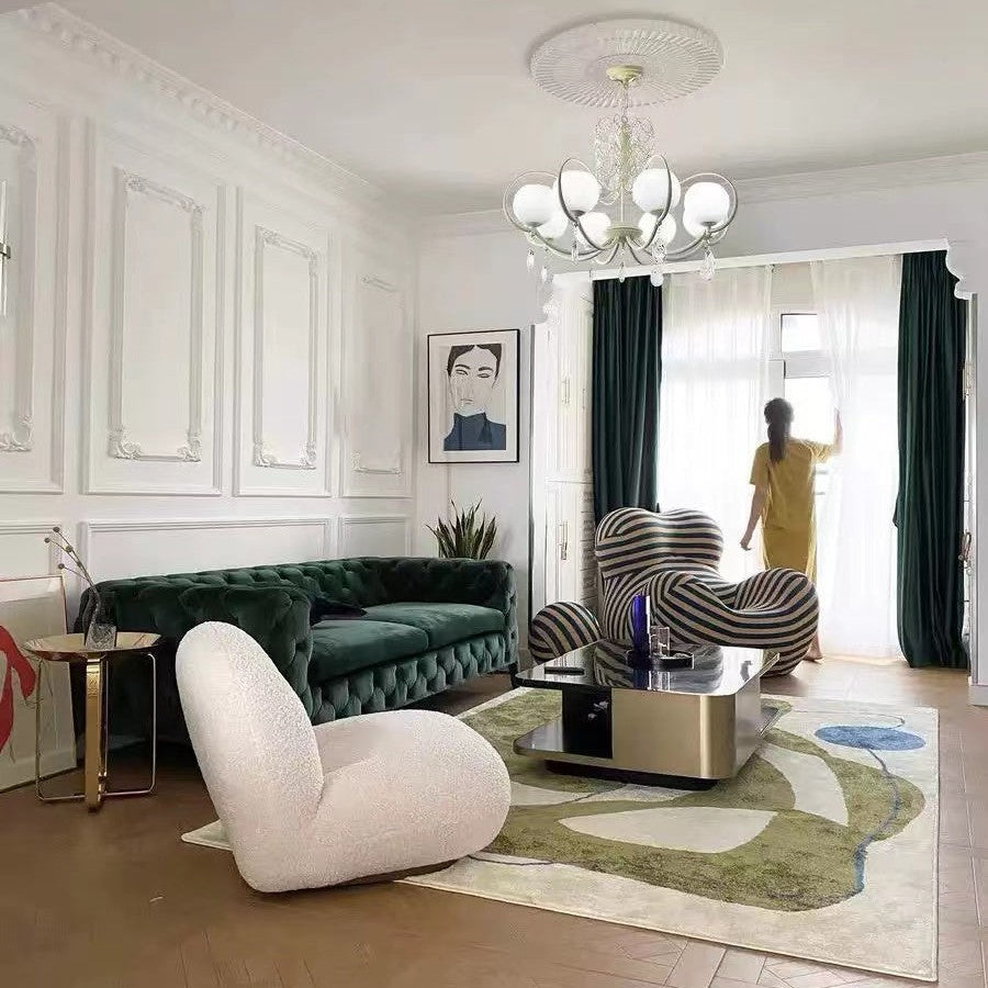 French Modern Minimalist Cream Style Dome Chandelier for Living Room/Bedroom