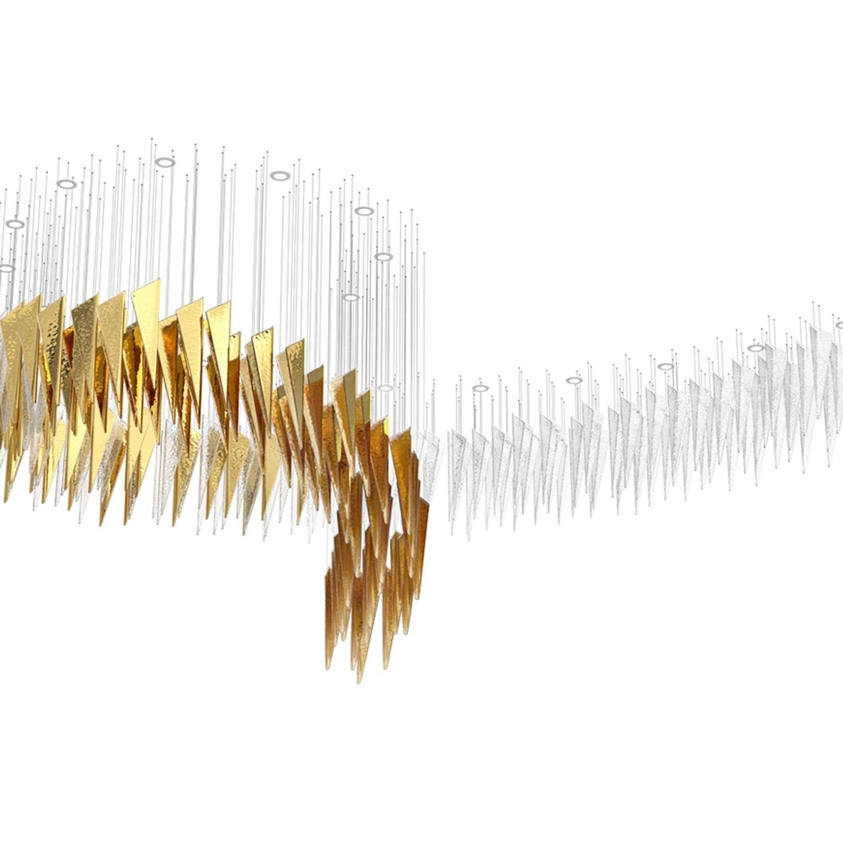Galaxy Breeze Meteor Shower Crystal Spiral Chandelier