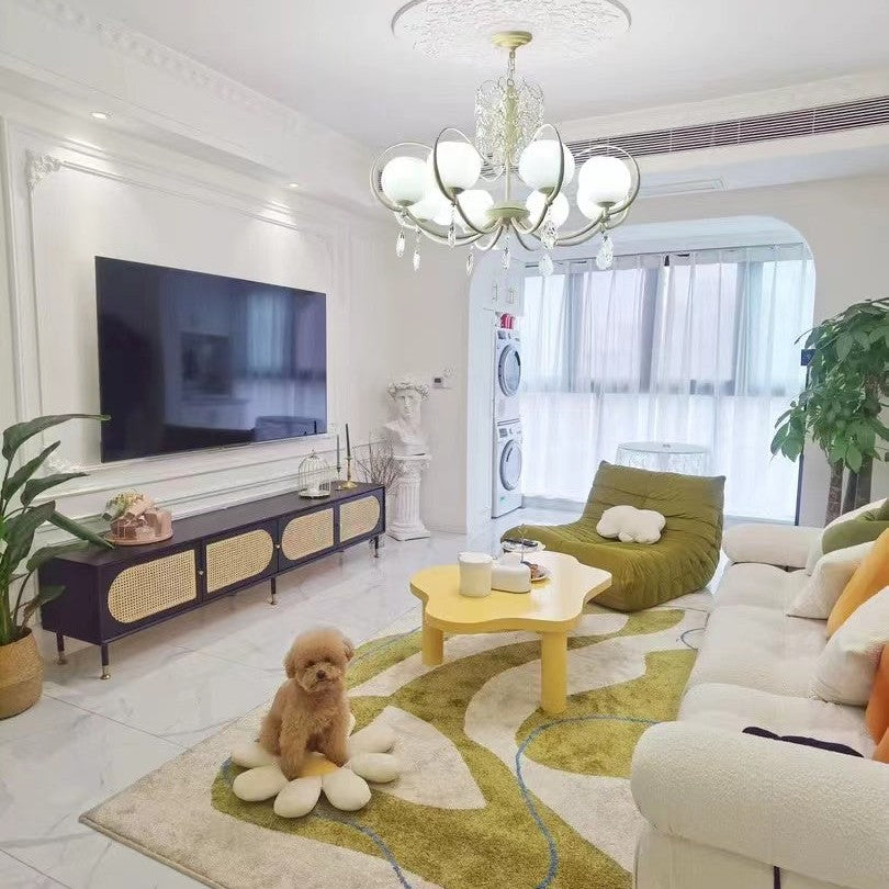 French Modern Minimalist Cream Style Dome Chandelier for Living Room/Bedroom