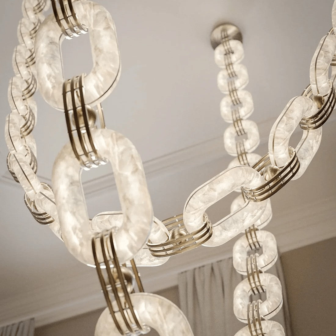 Chain Link Chandelier