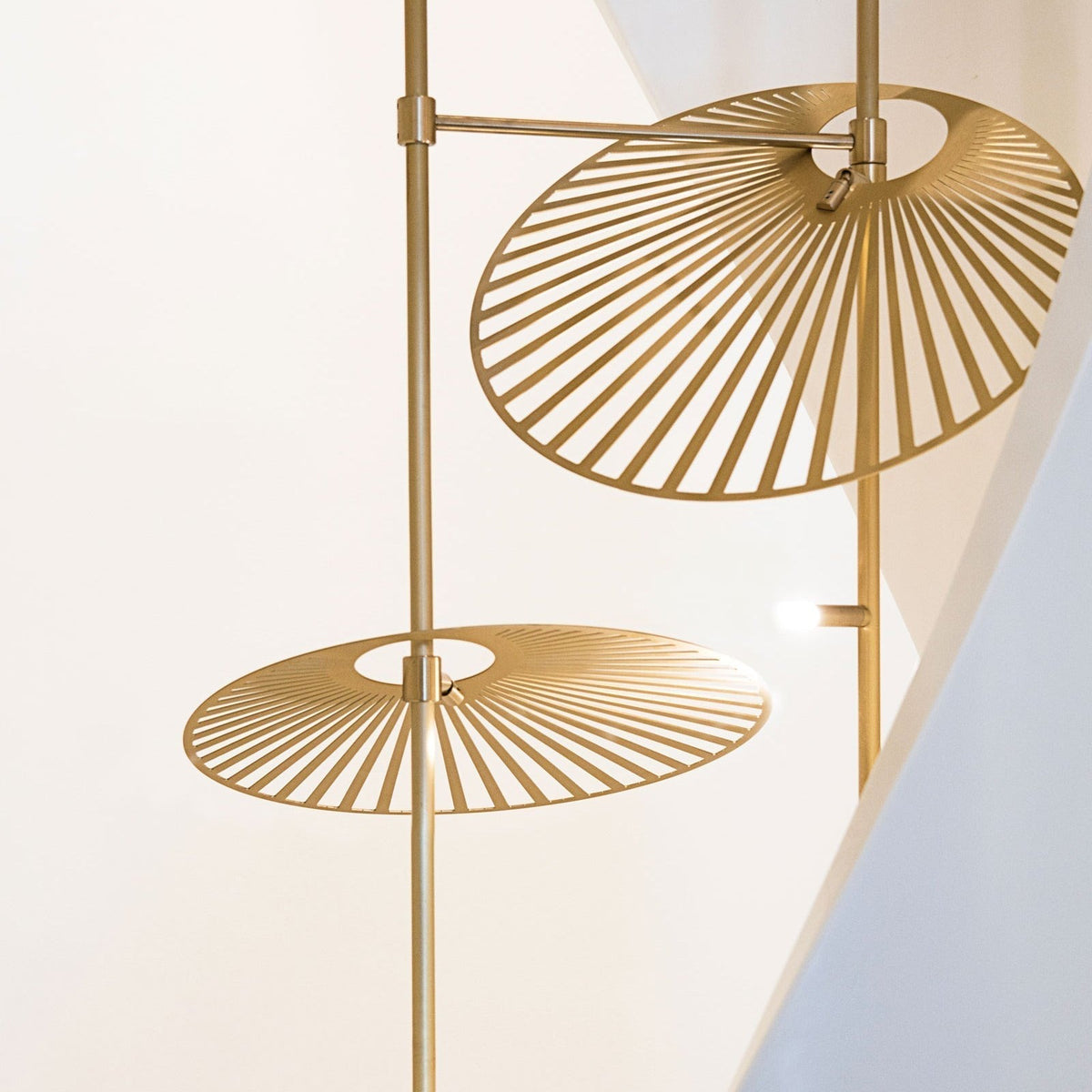 Cattail Leaf Meteor Shower Spiral Chandelier