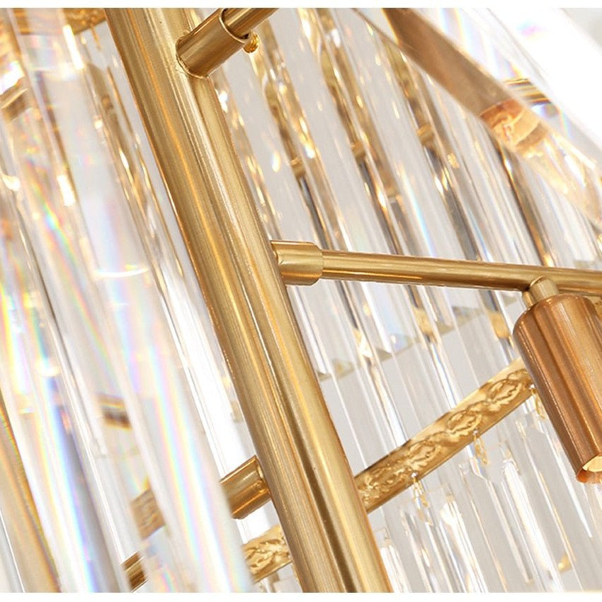Denise Modern cascade chandelier for staicase, lobby, hall, foyer, stairwell