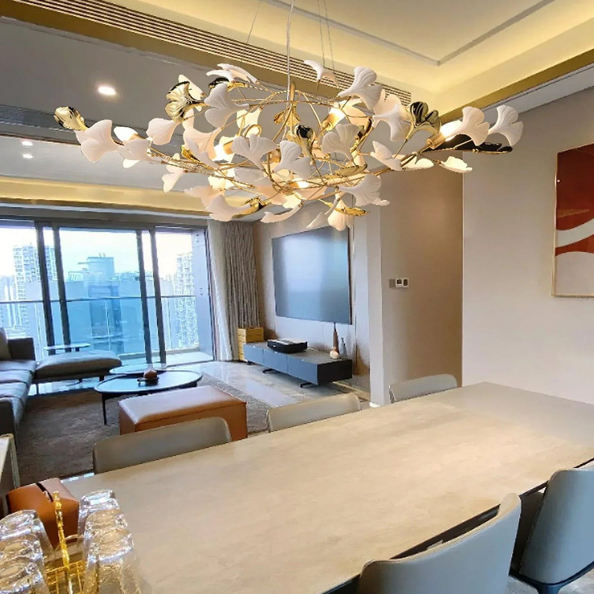 Gingko Chandelier B